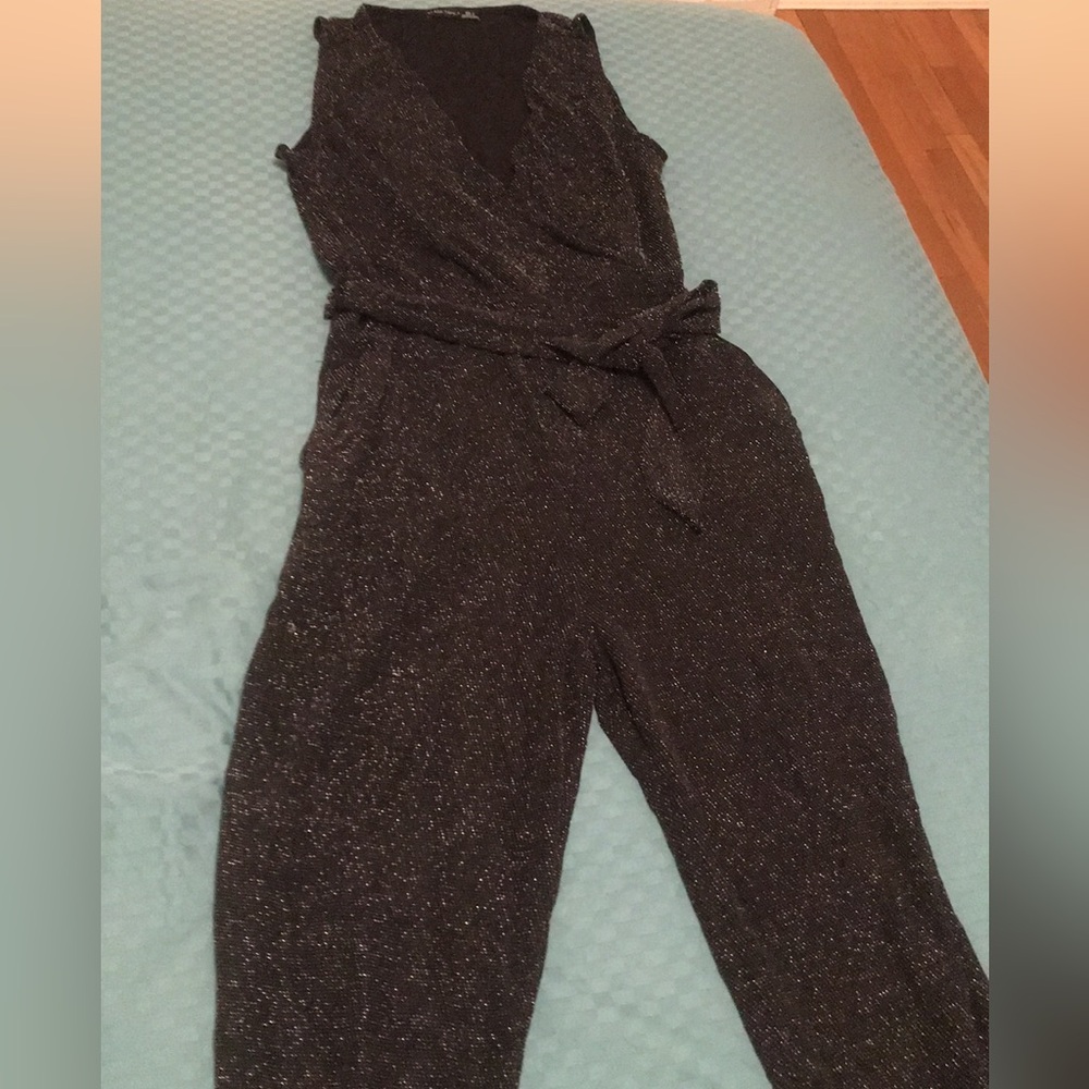 Black sparkly jumpsuit! S